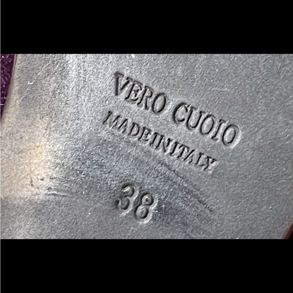 ANN DEMEULEMEESTER Purple Velvet Vintage Lavato Prugna Ankle Boots Sz 38 Size 8 - Picture 9 of 11